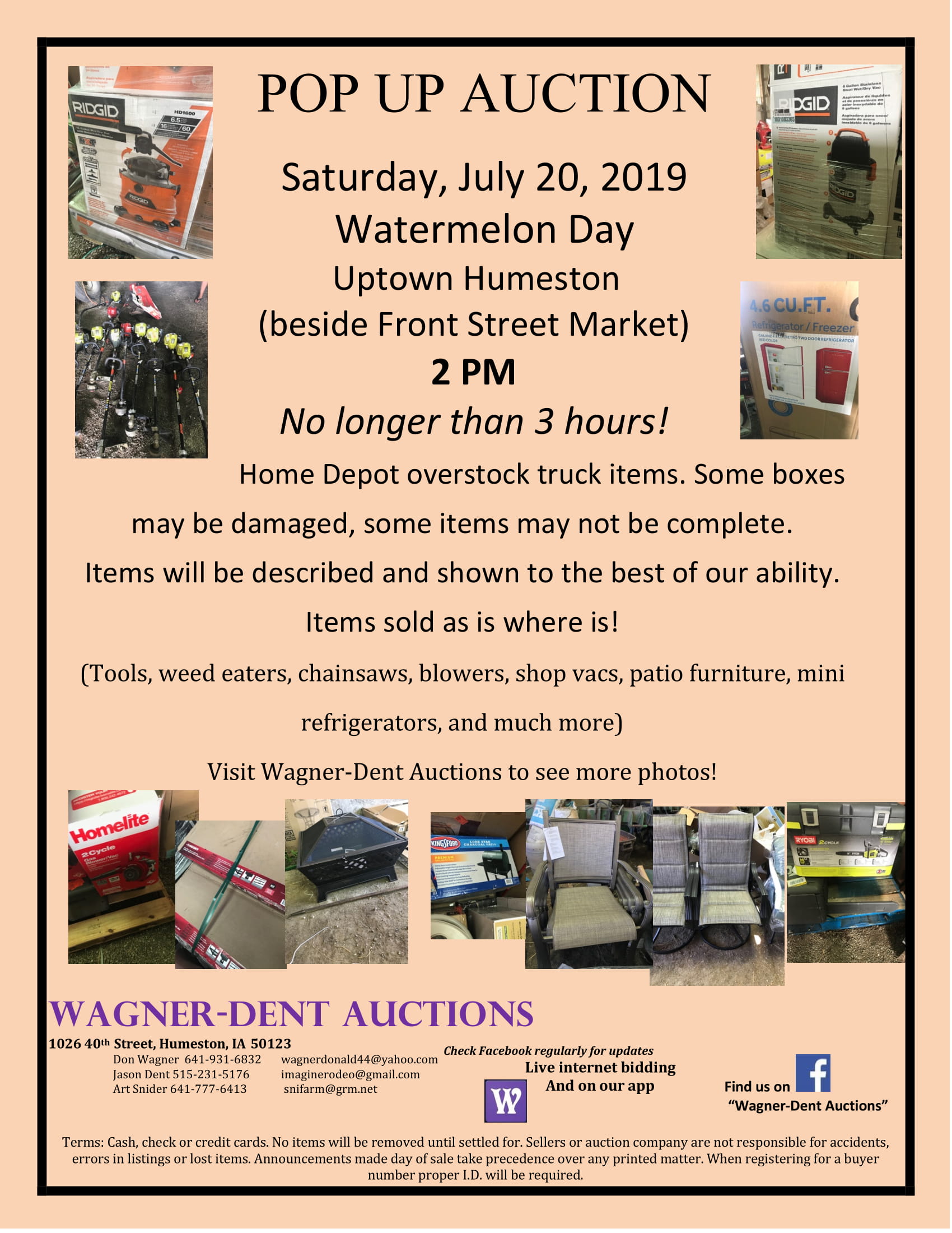 Pop Up Auction – All Auctions Inc.